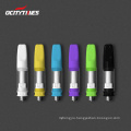 Unique shape  ceramic coil heating  1ml vape cartridge cbd oil private label cbd cart 510 glass